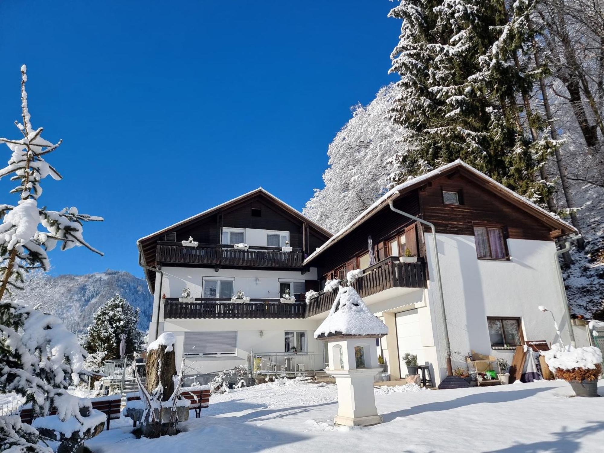 Ferienhaus Burgblick Треффен Экстерьер фото